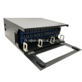 Boîte de distribution pour fibre de 19 "144 cœurs 4U, montage sur rack